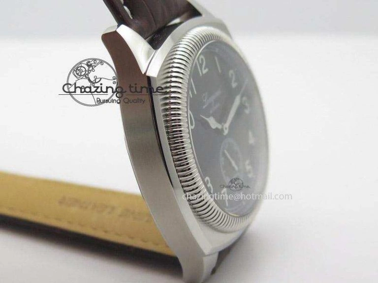 Premium Heritage 1935 SS TF 1:1 Best Edition Black Dial On Brown Leather Strap A23J 7597