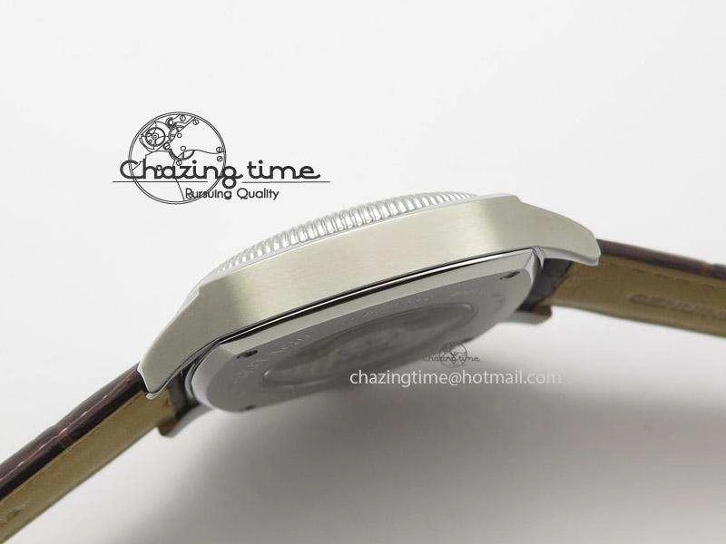 Premium Heritage 1935 SS TF 1:1 Best Edition Black Dial On Brown Leather Strap A23J 7597
