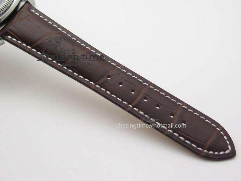 Premium Heritage 1935 SS TF 1:1 Best Edition Black Dial On Brown Leather Strap A23J 7597