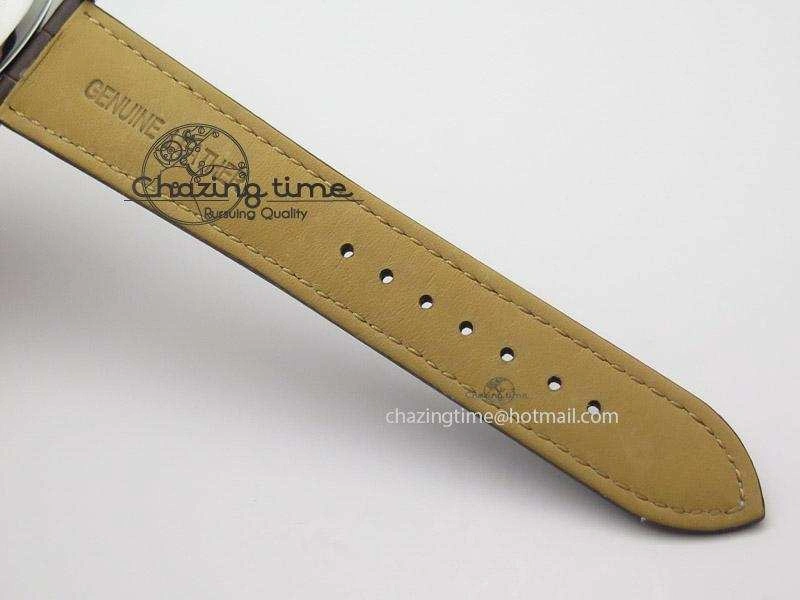 Premium Heritage 1935 SS TF 1:1 Best Edition Black Dial On Brown Leather Strap A23J 7597