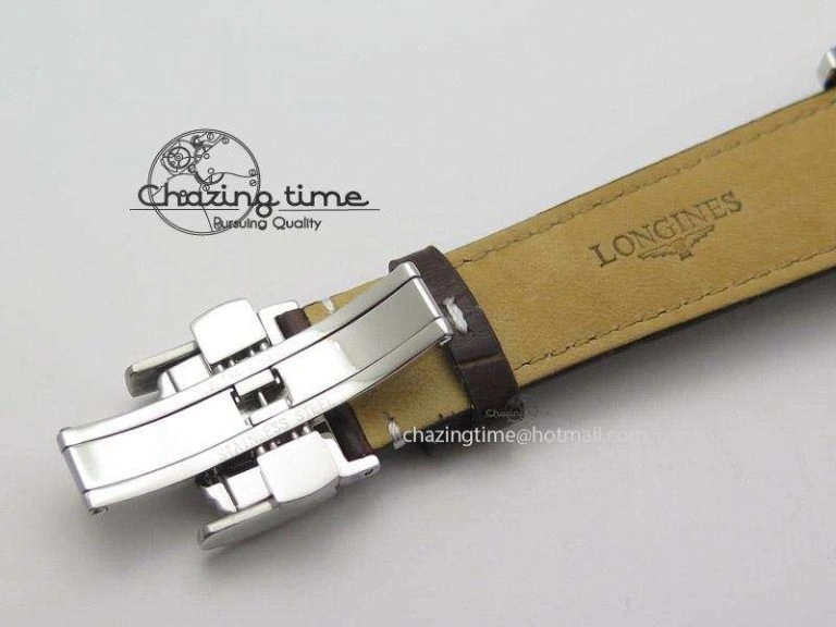 Premium Heritage 1935 SS TF 1:1 Best Edition Black Dial On Brown Leather Strap A23J 7597