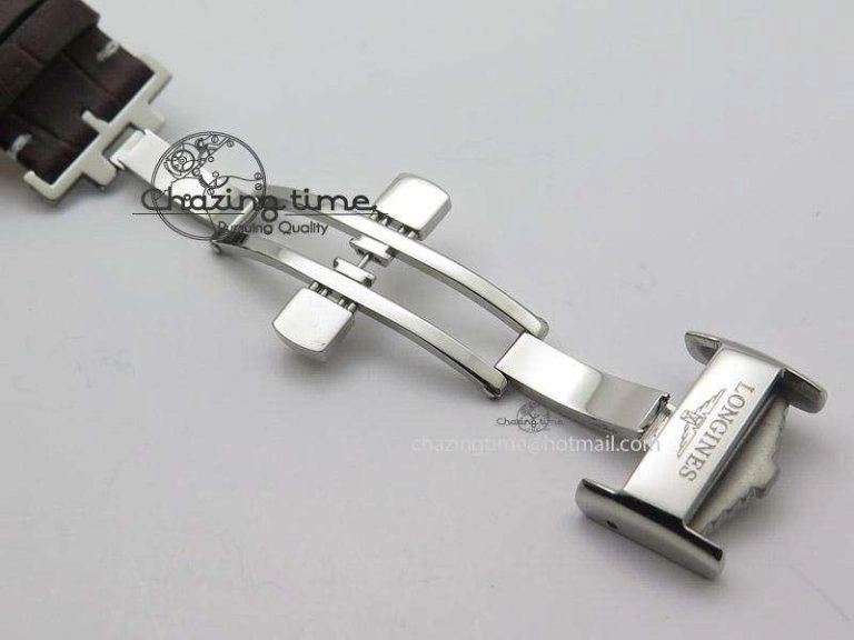 Premium Heritage 1935 SS TF 1:1 Best Edition Black Dial On Brown Leather Strap A23J 7597