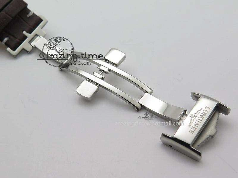 Premium Heritage 1935 SS TF 1:1 Best Edition Black Dial On Brown Leather Strap A23J 7597