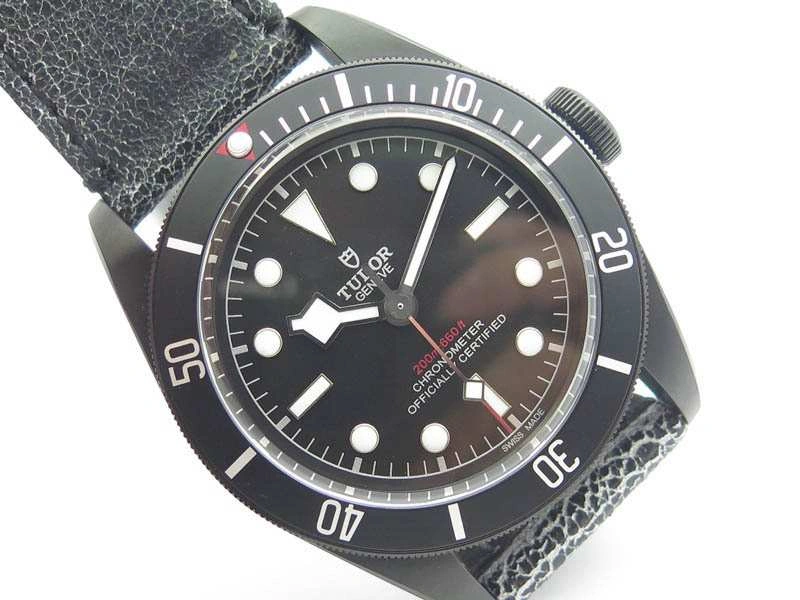 Heritage 2016 Black Bay Dark DLC ZF 1:1 Best Edition Black Bezel On Leather Strap A StreetReady 9773