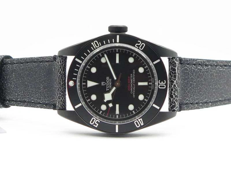 Heritage 2016 Black Bay Dark DLC ZF 1:1 Best Edition Black Bezel On Leather Strap A StreetReady 9773
