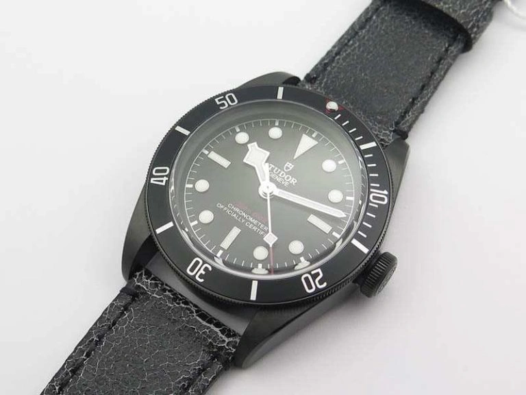 Heritage 2016 Black Bay Dark DLC ZF 1:1 Best Edition Black Bezel On Leather Strap A StreetReady 9773