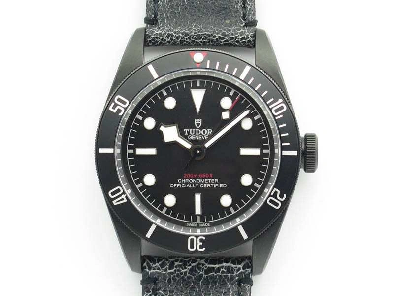 Heritage 2016 Black Bay Dark DLC ZF 1:1 Best Edition Black Bezel On Leather Strap A StreetReady 9773
