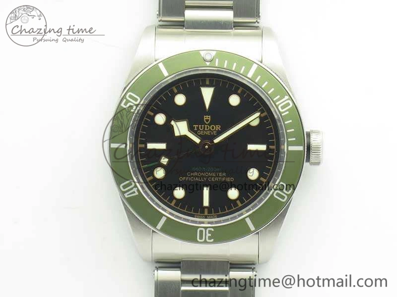 Heritage 2016 Black Bay Shield ZF 1:1 Best Edition Green Bezel On SS Bracelet A ComfortFit 9769