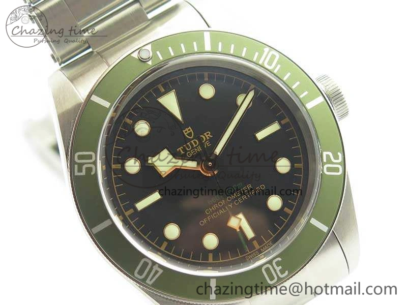 Heritage 2016 Black Bay Shield ZF 1:1 Best Edition Green Bezel On SS Bracelet A ComfortFit 9769