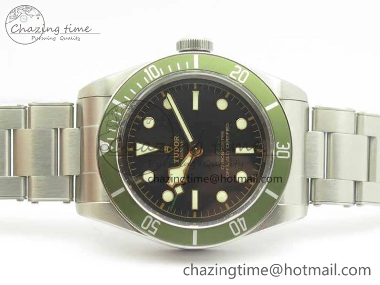 Heritage 2016 Black Bay Shield ZF 1:1 Best Edition Green Bezel On SS Bracelet A ComfortFit 9769
