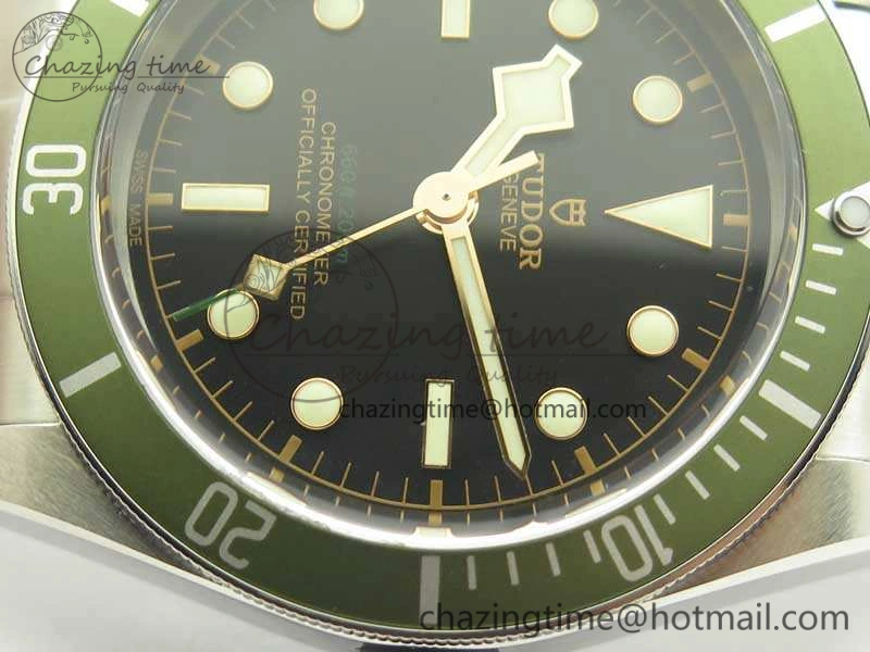 Heritage 2016 Black Bay Shield ZF 1:1 Best Edition Green Bezel On SS Bracelet A ComfortFit 9769