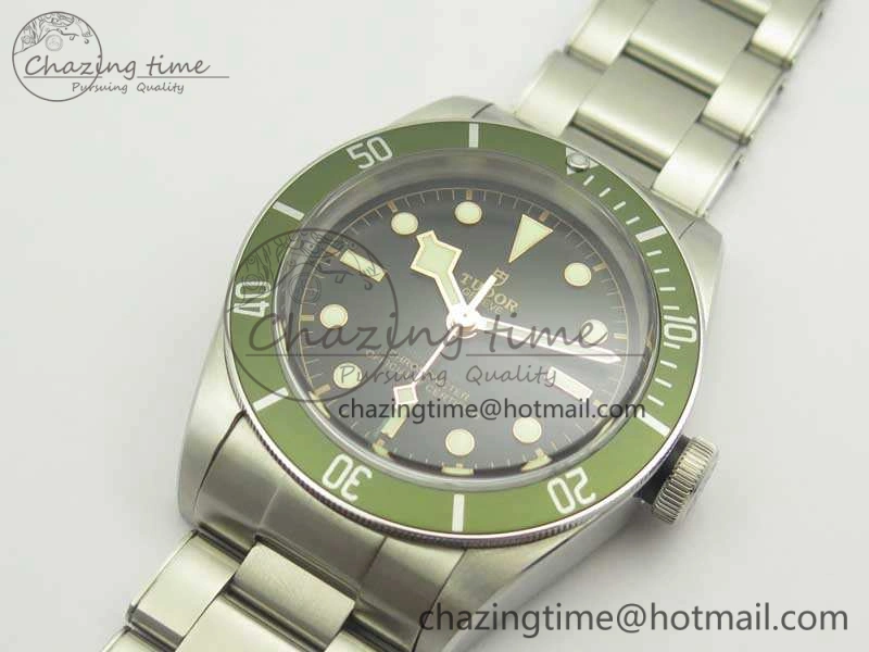 Heritage 2016 Black Bay Shield ZF 1:1 Best Edition Green Bezel On SS Bracelet A ComfortFit 9769