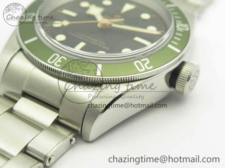Heritage 2016 Black Bay Shield ZF 1:1 Best Edition Green Bezel On SS Bracelet A ComfortFit 9769