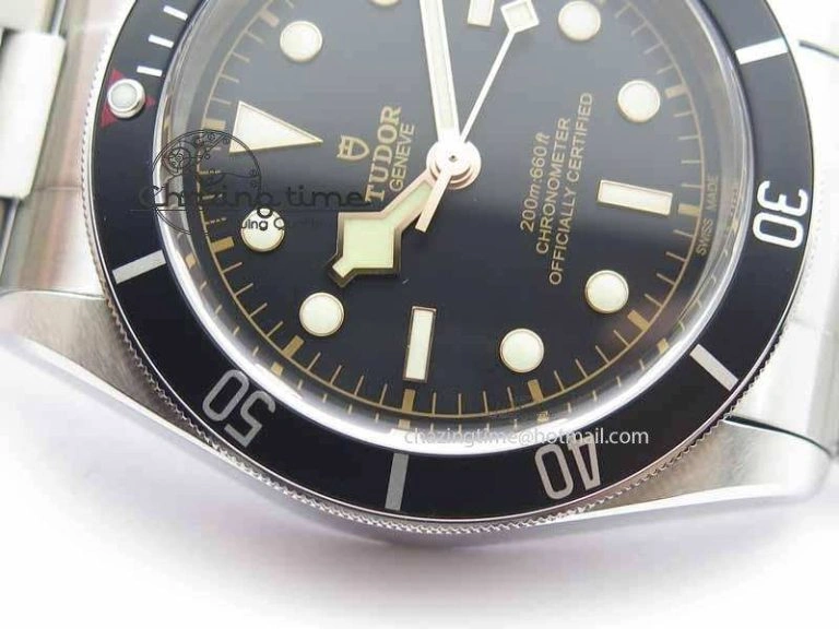 Heritage 2016 Black Bay Shield ZF 1:1 Best Edition On SS Bracelet A2824 (Black) Colorful 9775