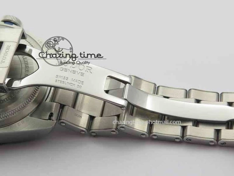 NewStyle Heritage 2016 Black Bay Shield ZF 1:1 Best Edition On SS Bracelet A2824 (Blue) Free Blue Strap 9777