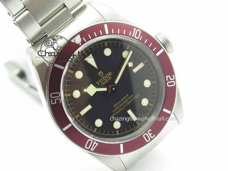 Heritage 2016 Black Bay Shield ZF 1:1 Best Edition On SS Bracelet A2824 (Red) Free Red Strap Lightweight 9776