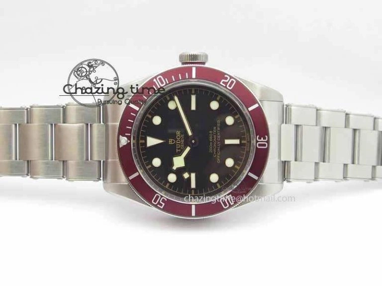 Heritage 2016 Black Bay Shield ZF 1:1 Best Edition On SS Bracelet A2824 (Red) Free Red Strap Lightweight 9776