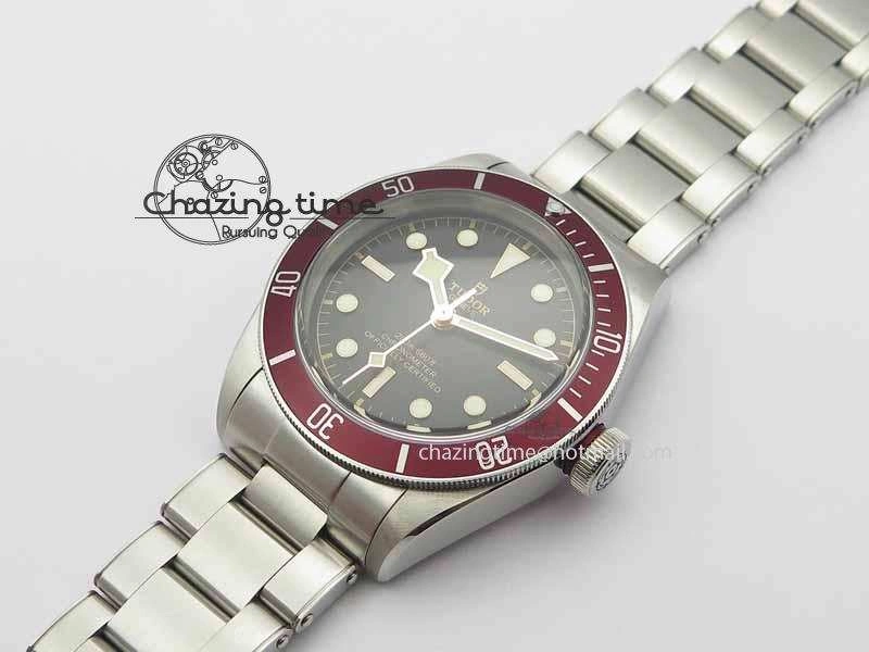 Heritage 2016 Black Bay Shield ZF 1:1 Best Edition On SS Bracelet A2824 (Red) Free Red Strap Lightweight 9776