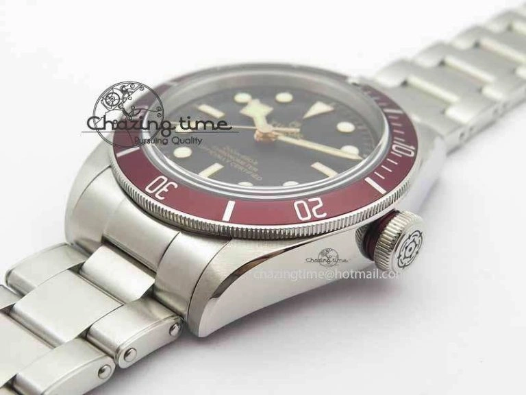 Heritage 2016 Black Bay Shield ZF 1:1 Best Edition On SS Bracelet A2824 (Red) Free Red Strap Lightweight 9776