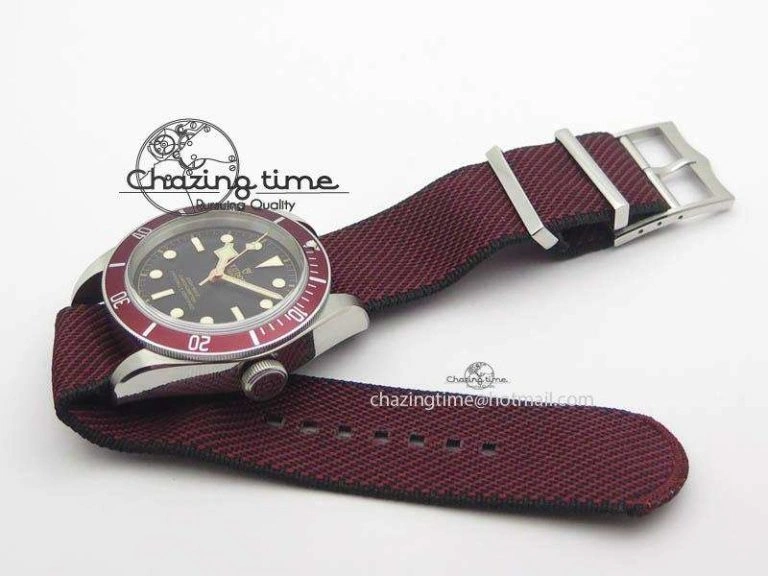 Heritage 2016 Black Bay Shield ZF 1:1 Best Edition On SS Bracelet A2824 (Red) Free Red Strap Lightweight 9776