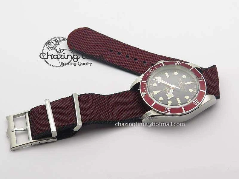 Heritage 2016 Black Bay Shield ZF 1:1 Best Edition On SS Bracelet A2824 (Red) Free Red Strap Lightweight 9776