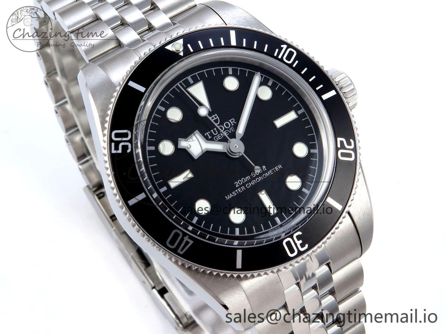 FlexibleFit Heritage Black Bay 41mm SS ZF 1:1 Best Edition Black Dial on SS Bracelet A 9735
