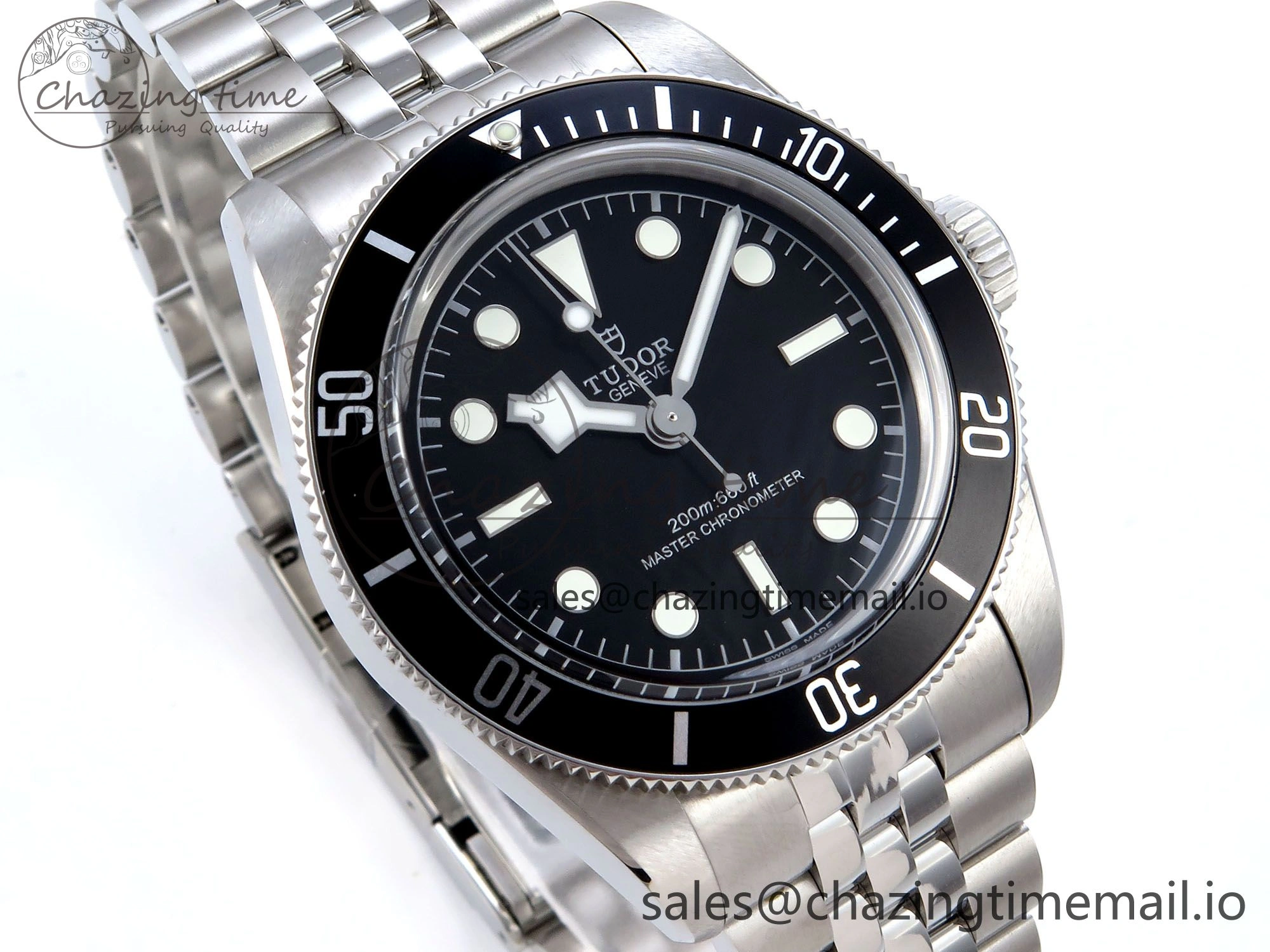 FlexibleFit Heritage Black Bay 41mm SS ZF 1:1 Best Edition Black Dial on SS Bracelet A 9735