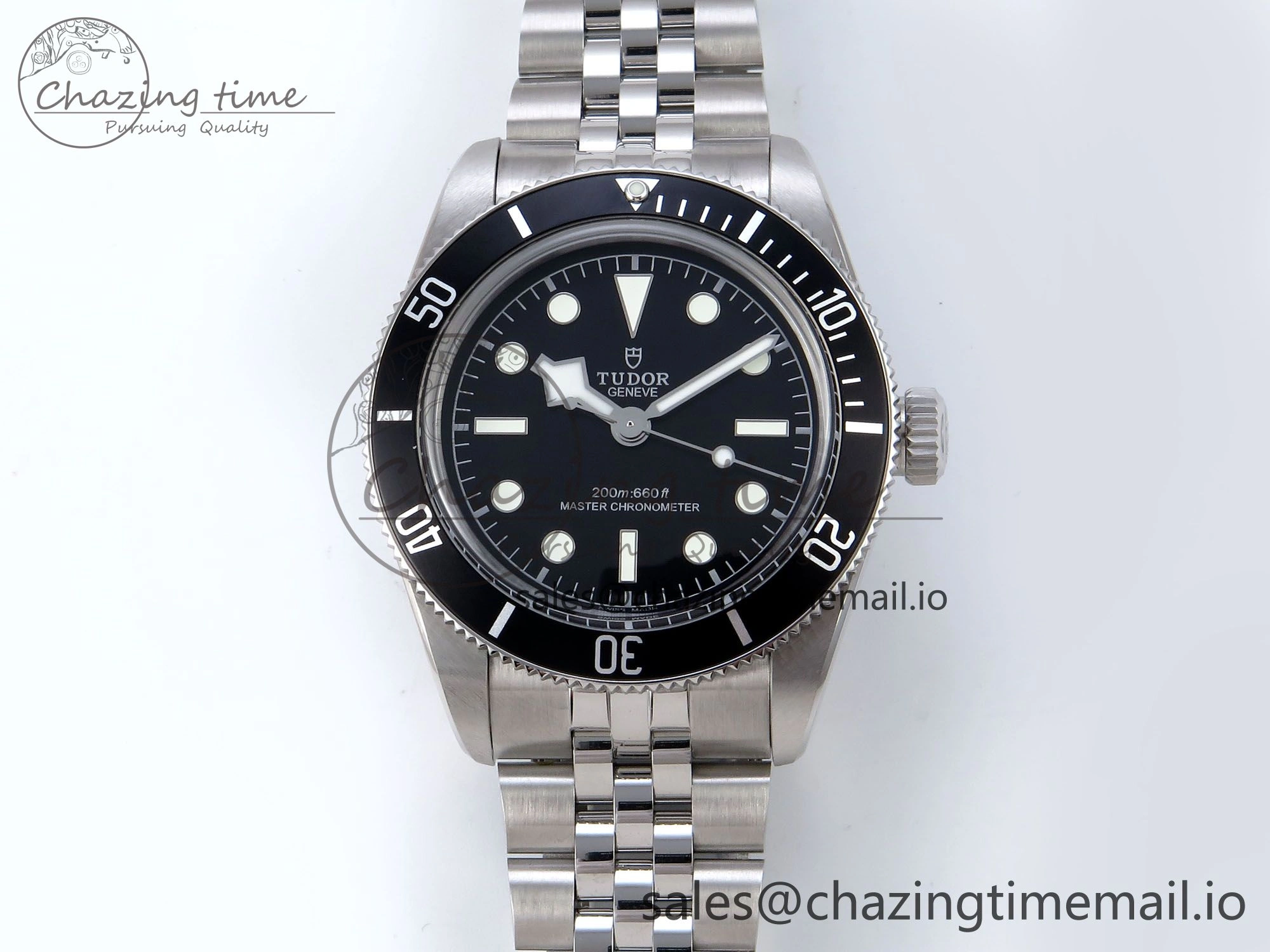FlexibleFit Heritage Black Bay 41mm SS ZF 1:1 Best Edition Black Dial on SS Bracelet A 9735