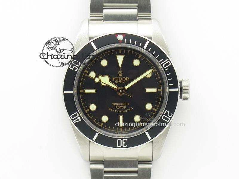 EasyMatch Heritage Black Bay Black ZF 1:1 Best Edition On SS Bracelet A 9796