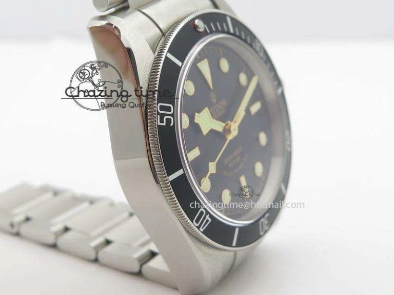 EasyMatch Heritage Black Bay Black ZF 1:1 Best Edition On SS Bracelet A 9796
