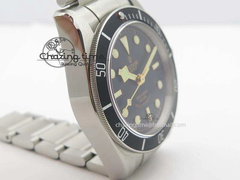 EasyMatch Heritage Black Bay Black ZF 1:1 Best Edition On SS Bracelet A 9796