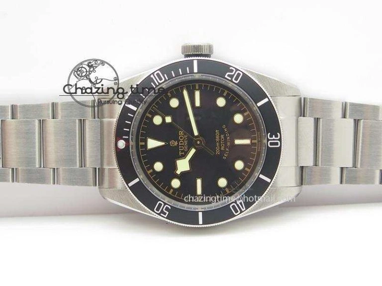 EasyMatch Heritage Black Bay Black ZF 1:1 Best Edition On SS Bracelet A 9796