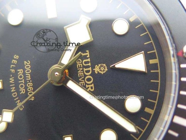 EasyMatch Heritage Black Bay Black ZF 1:1 Best Edition On SS Bracelet A 9796