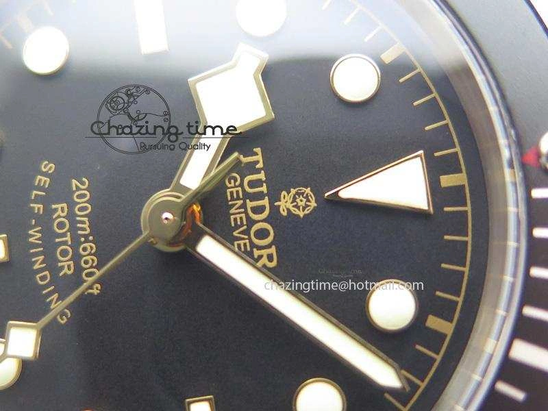 EasyMatch Heritage Black Bay Black ZF 1:1 Best Edition On SS Bracelet A 9796