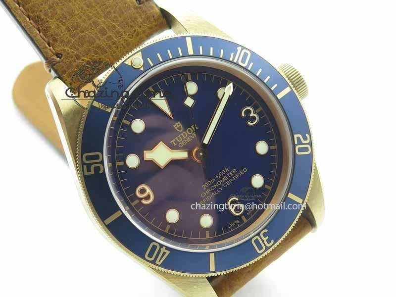 SmartChoice Heritage Black Bay Bronze 2017 Bucherer ZF 1:1 Best Edition On Aged Brown Leather Strap A 9774