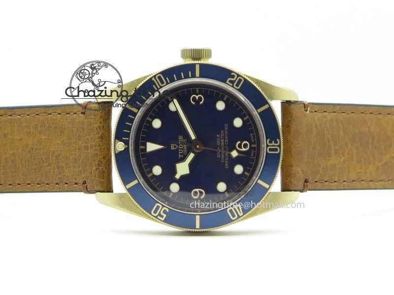 SmartChoice Heritage Black Bay Bronze 2017 Bucherer ZF 1:1 Best Edition On Aged Brown Leather Strap A 9774