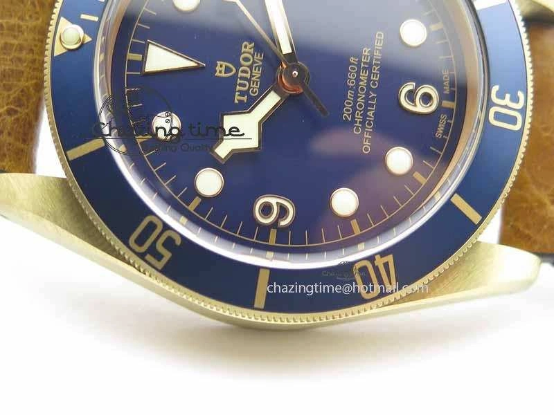 SmartChoice Heritage Black Bay Bronze 2017 Bucherer ZF 1:1 Best Edition On Aged Brown Leather Strap A 9774