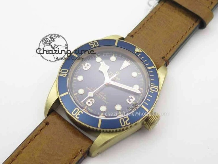 SmartChoice Heritage Black Bay Bronze 2017 Bucherer ZF 1:1 Best Edition On Aged Brown Leather Strap A 9774