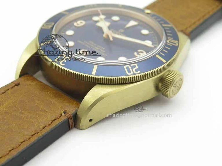SmartChoice Heritage Black Bay Bronze 2017 Bucherer ZF 1:1 Best Edition On Aged Brown Leather Strap A 9774