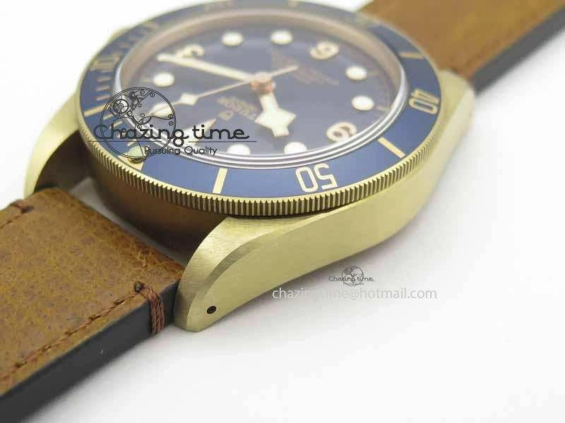 SmartChoice Heritage Black Bay Bronze 2017 Bucherer ZF 1:1 Best Edition On Aged Brown Leather Strap A 9774