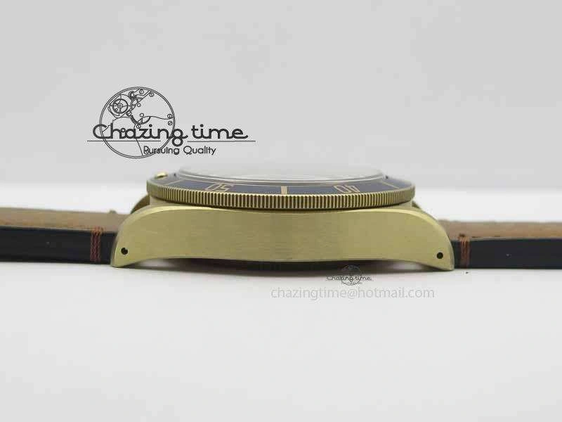 SmartChoice Heritage Black Bay Bronze 2017 Bucherer ZF 1:1 Best Edition On Aged Brown Leather Strap A 9774