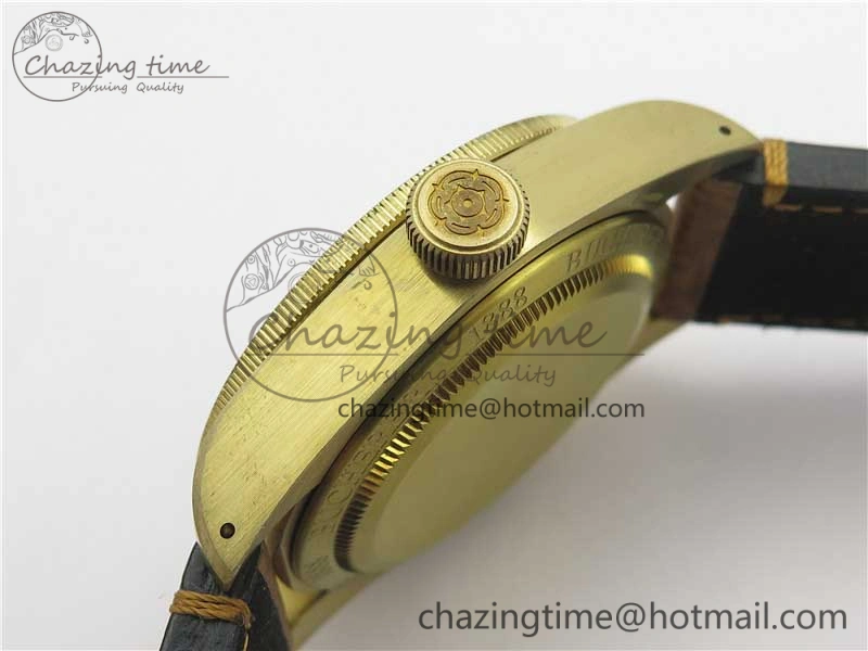 Practical Heritage Black Bay Bronze Blue XF 1:1 Best Edition on Aged Brown Leather Strap A5612 V3 (Free Nato Strap) 9758