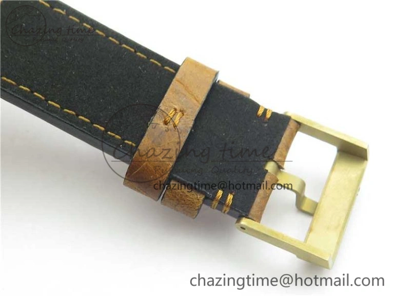 Practical Heritage Black Bay Bronze Blue XF 1:1 Best Edition on Aged Brown Leather Strap A5612 V3 (Free Nato Strap) 9758