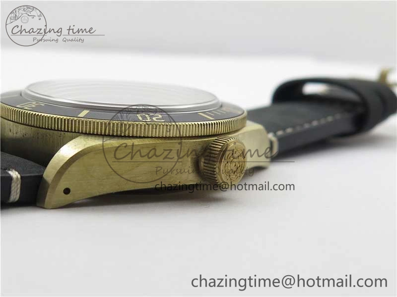 Affordable Heritage Black Bay Bronze Gray XF 1:1 Best Edition on Leather Strap A5612 (Free Nylon Strap) 9760