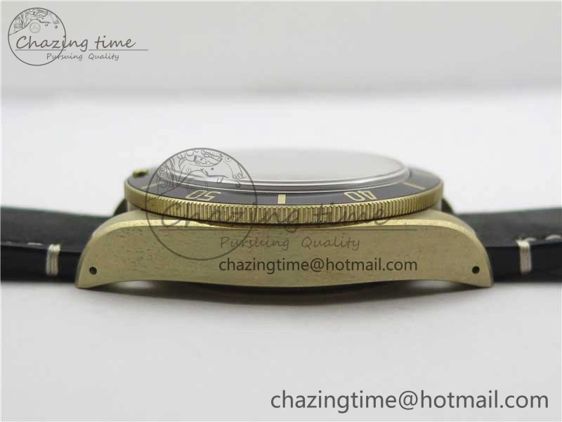 Affordable Heritage Black Bay Bronze Gray XF 1:1 Best Edition on Leather Strap A5612 (Free Nylon Strap) 9760