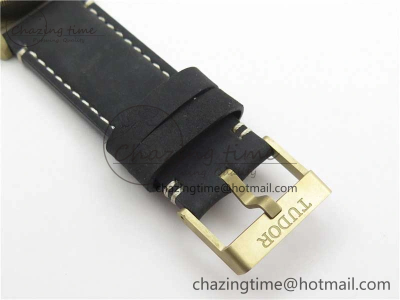 Affordable Heritage Black Bay Bronze Gray XF 1:1 Best Edition on Leather Strap A5612 (Free Nylon Strap) 9760