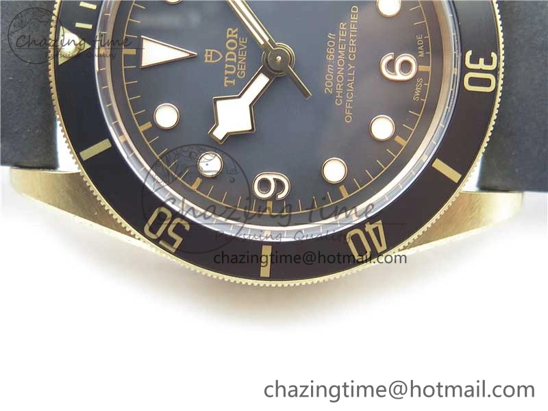 Affordable Heritage Black Bay Bronze Gray XF 1:1 Best Edition on Leather Strap A5612 (Free Nylon Strap) 9760
