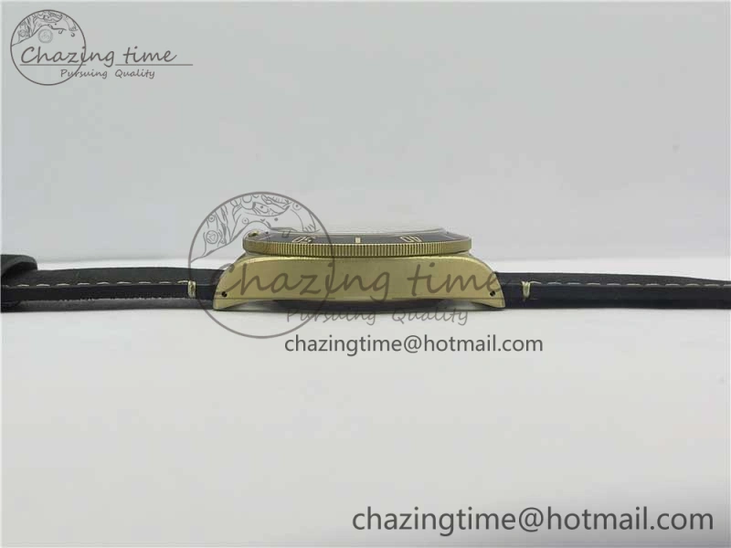 Effortless Heritage Black Bay Bronze Gray ZF 1:1 Best Edition on Leather Strap A 9759