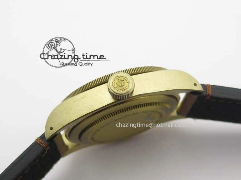 Breathable Heritage Black Bay Bronze ZF 1:1 Best Edition On Aged Brown Leather Strap A2824 V 9783