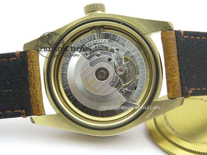 Breathable Heritage Black Bay Bronze ZF 1:1 Best Edition On Aged Brown Leather Strap A2824 V 9783